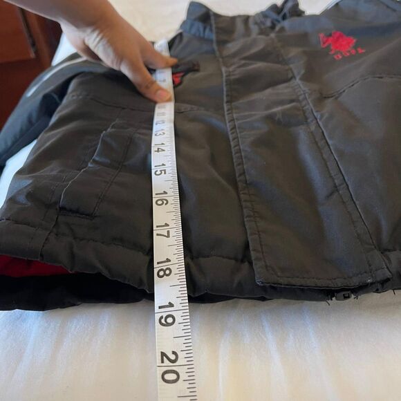 U.S. Polo Assn. Kid Boy Black Winter Coat Puffer Outerwear Jacket Size 5/6 - Picture 4 of 11
